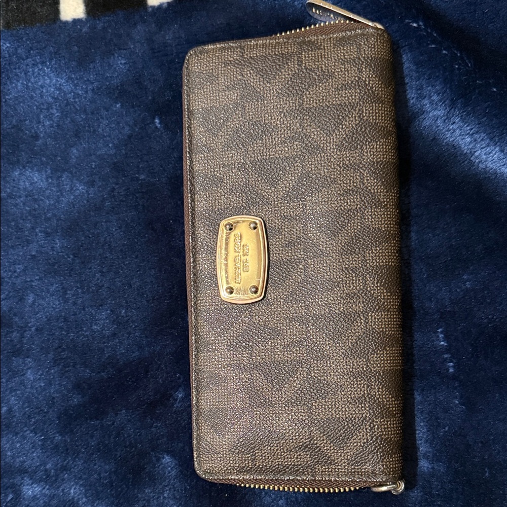 Michael Kors Brown Textured Wallet